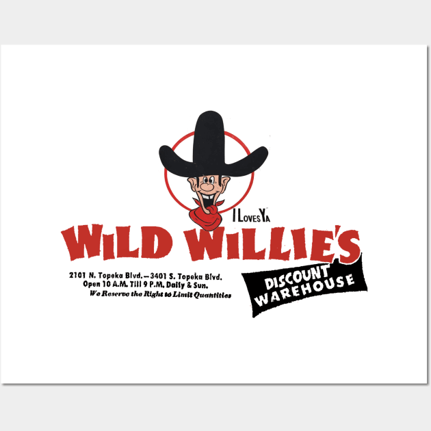 Wild Willie's Discount Color Wall Art by TopCityMotherland